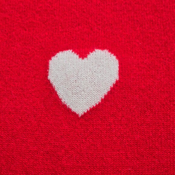 NWOT Christian Siriano 100% Cashmere Heart Sweater - Picture 7 of 15
